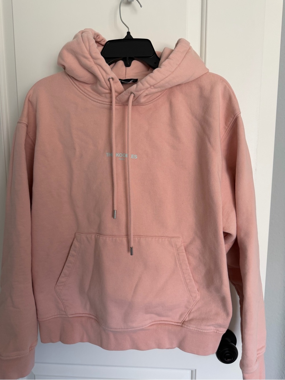 The Kooples Pink Logo Hoodie Sweatshirt